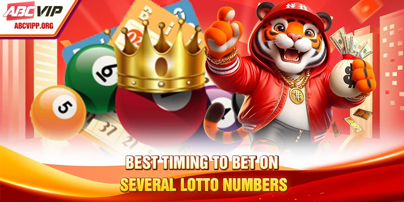 Best timing to bet on several lotto numbers
